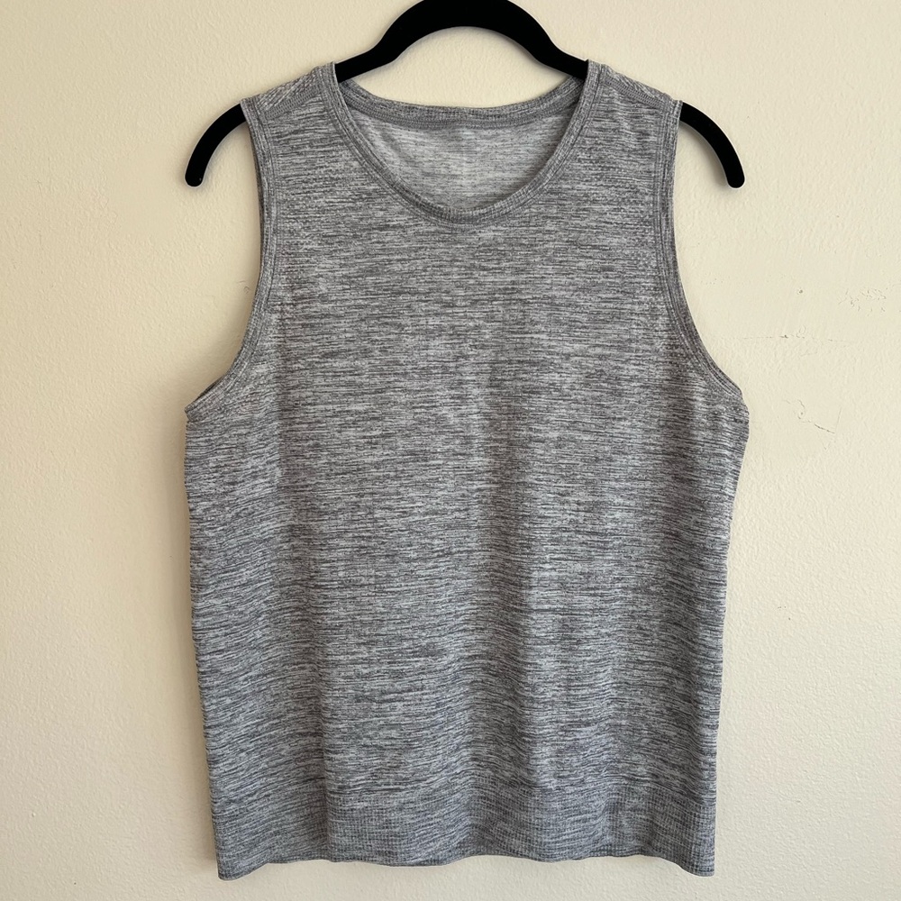 Gray workout tank